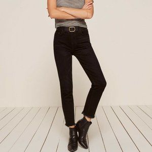 Reformation Skinny Black Julia Denim Jeans